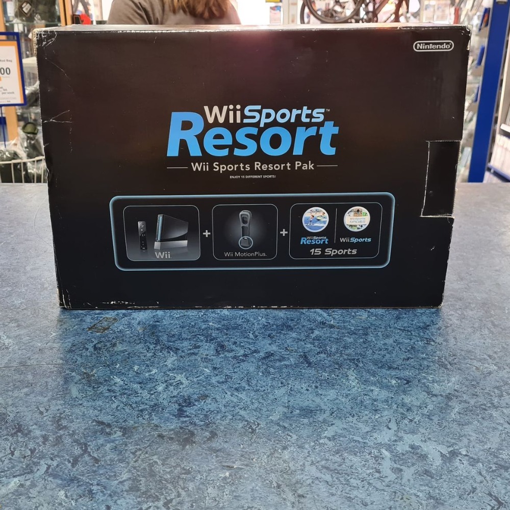Nintendo Wii console (black) Nintendo Wii Sports Resort/wii sports